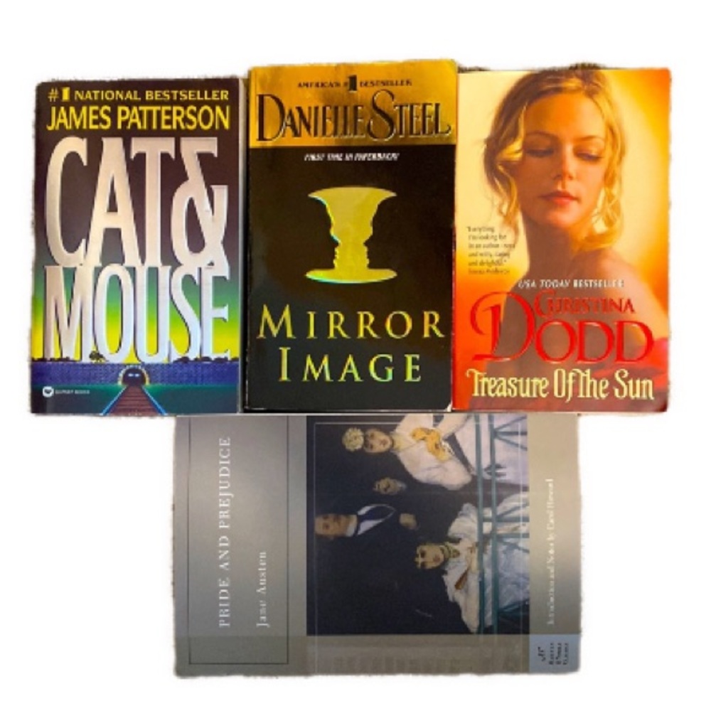 Four Misc Authors & Genre Soft Cover Books